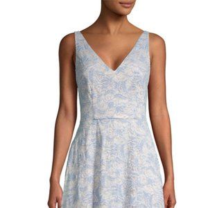 Sleeveless Lace A-Line Dress